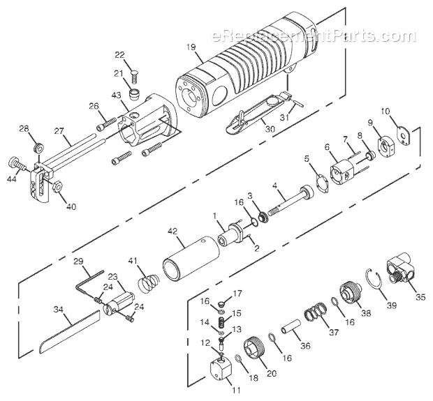 Page A Diagram and Parts List for CP7901K 8941079010 Chicago Pneumatic Reciprocating Saw